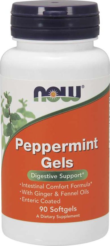 NOW Foods NOW Foods - Peppermint Gels, 90 kapsułek miękkich