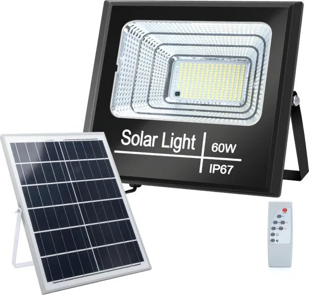 Naświetlacz Aigostar Halogen solarny reflektor LED 60W Solarny reflektor LED 60W