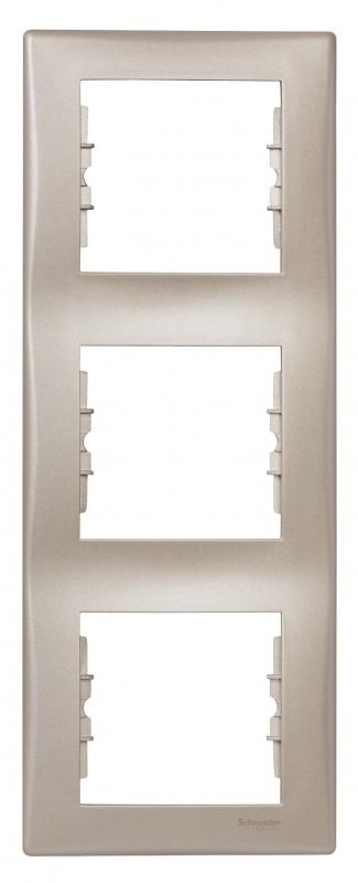 Schneider Electric Ramka potrójna Sedna satynowa SDN5801368