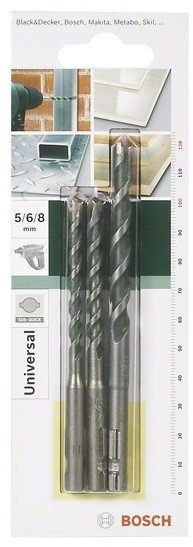 Wiertło uniwersalne SDS-Quick set 5/6/8