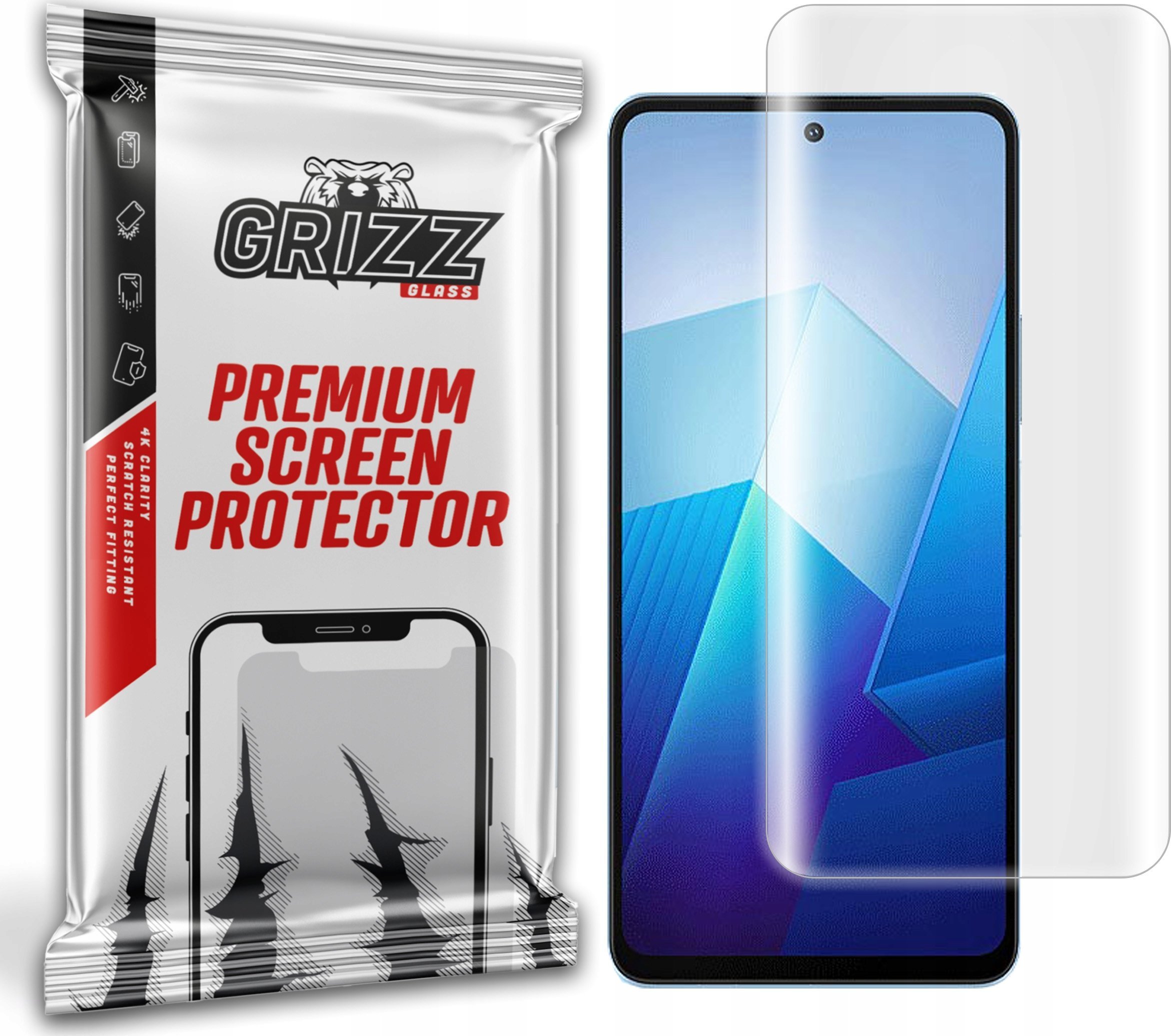 GrizzGlass Folia hydrożelowa GrizzGlass Hydrofilm do vivo iQOO Z7x