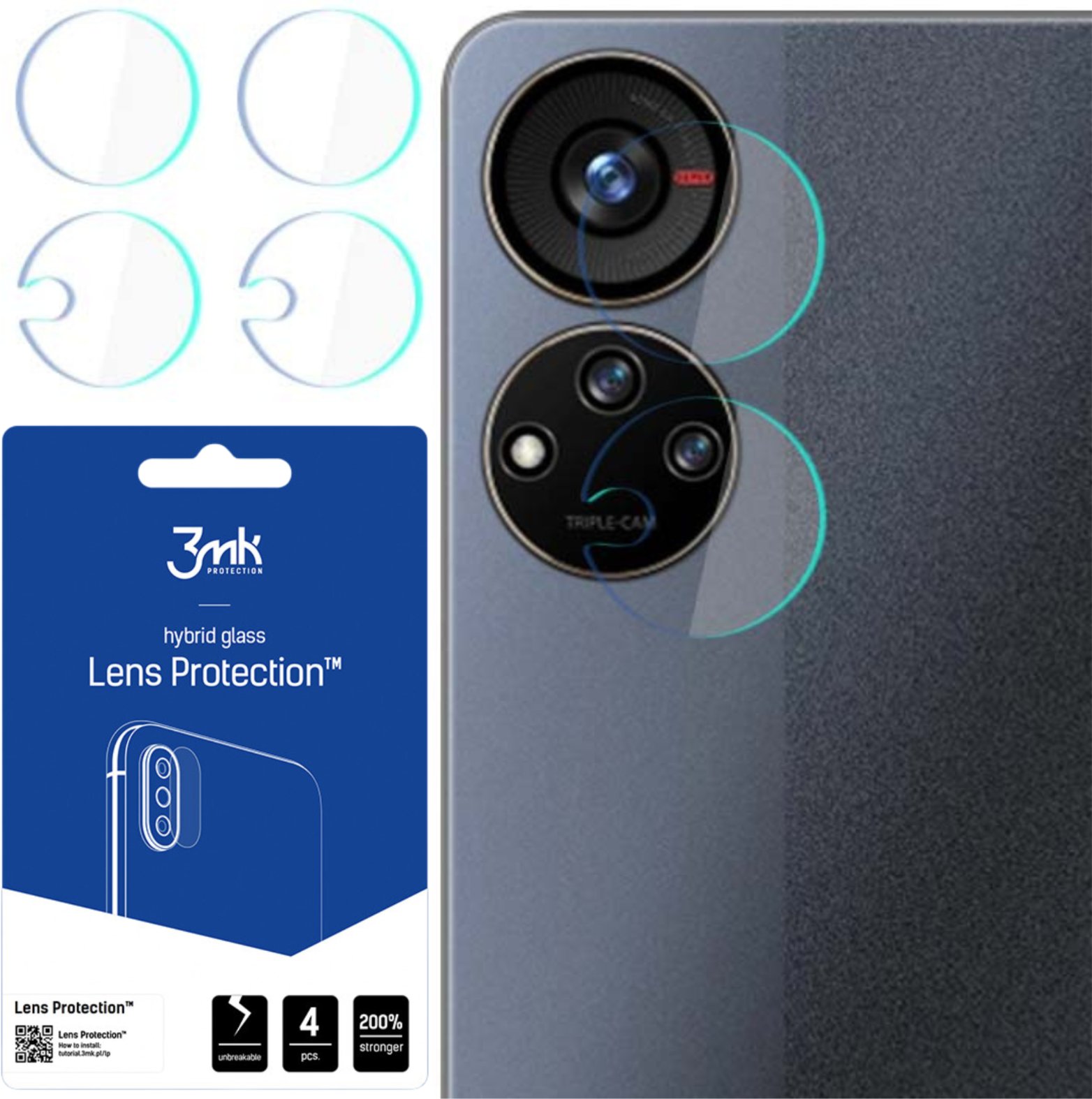 ZTE BLADE V40S - 3MK LENS PROTECTION