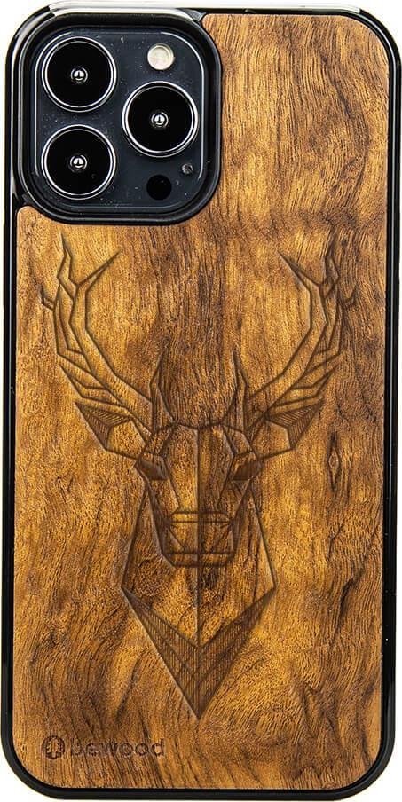 BeWood Drewniane Etui iPhone 13 Pro Max JELEŃ IMBUIA