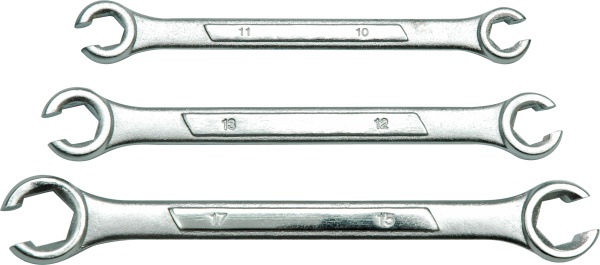 Vorel Klucze otwarte do przewodów hamulcowych 10-17mm 3szt. (57700)
