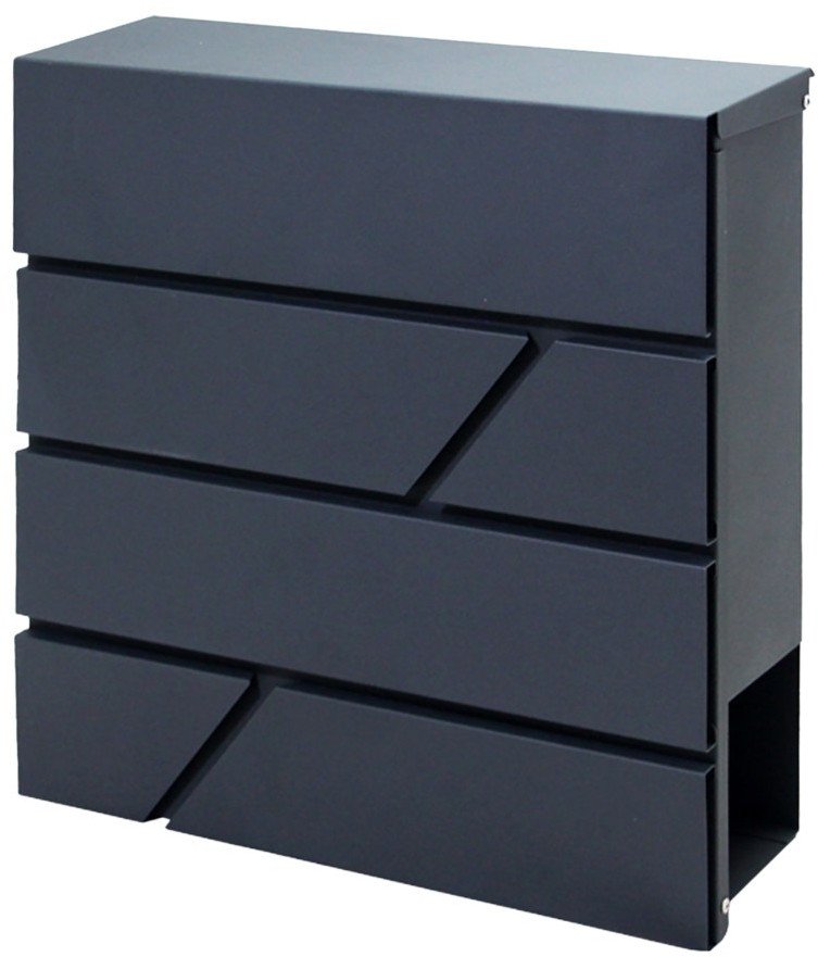 PALAWAN, skrzynka na listy, gazetnik, antracyt