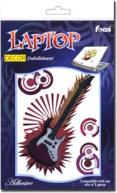 Sticker BOO Dekoracja na laptopa Gitara (NBA 2119)