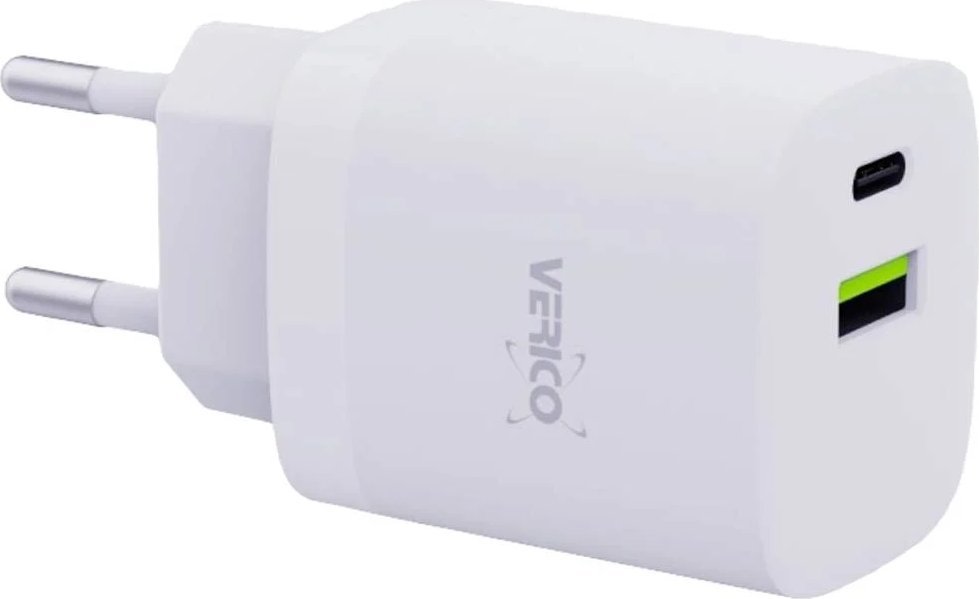 Zasilacz do laptopa Verico Verico Ladegerät MOJO GaN 30W PD, 2-Port (USB-A & USB-C) WH retail