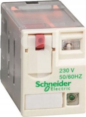 Schneider Electric Przekaźnik wtykowy miniaturowy -Zelio RXM, 3 styki przełaczne, 230 V AC -dioda LED RXM3AB2P7