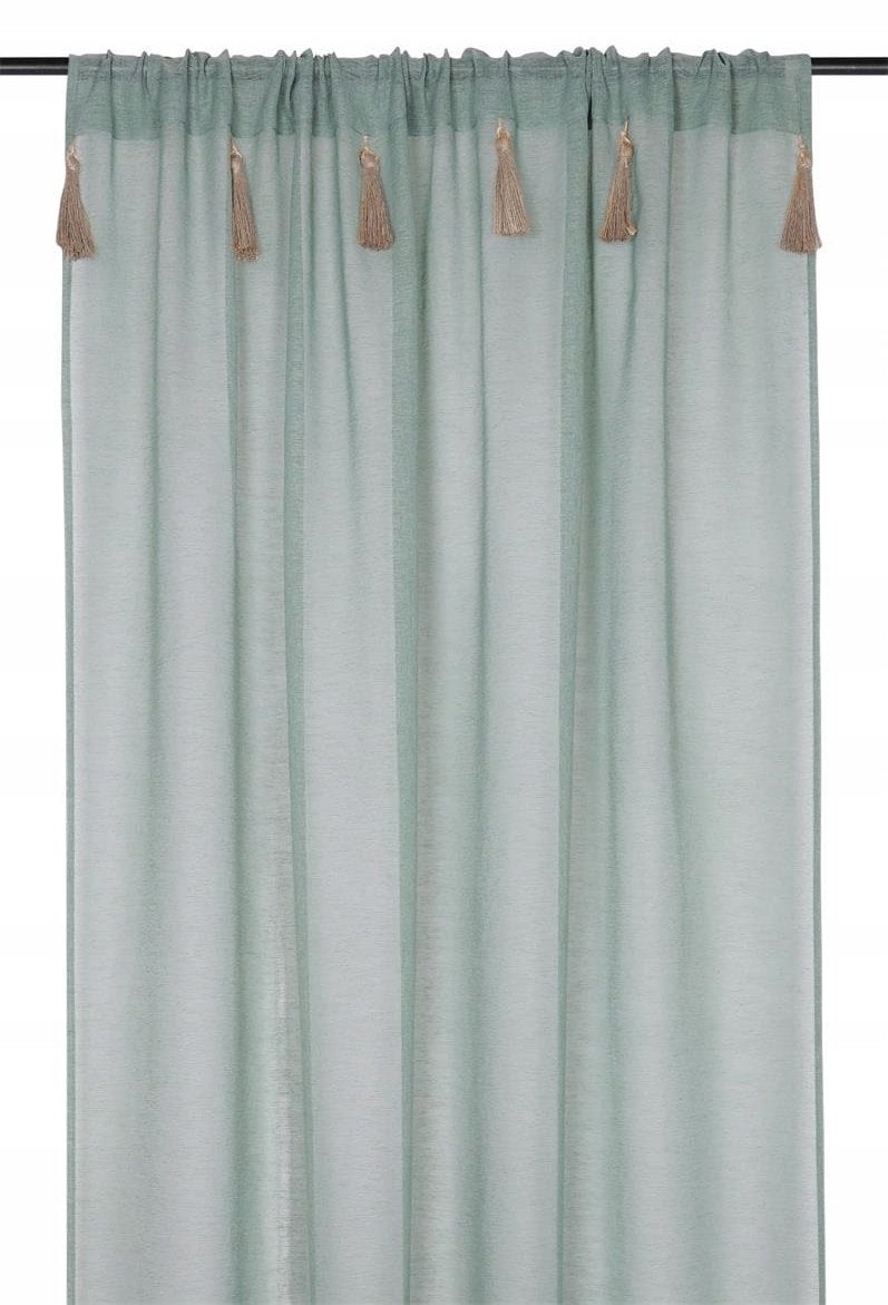 Firana z frędzlami, IBIZA, 140 x 260 cm