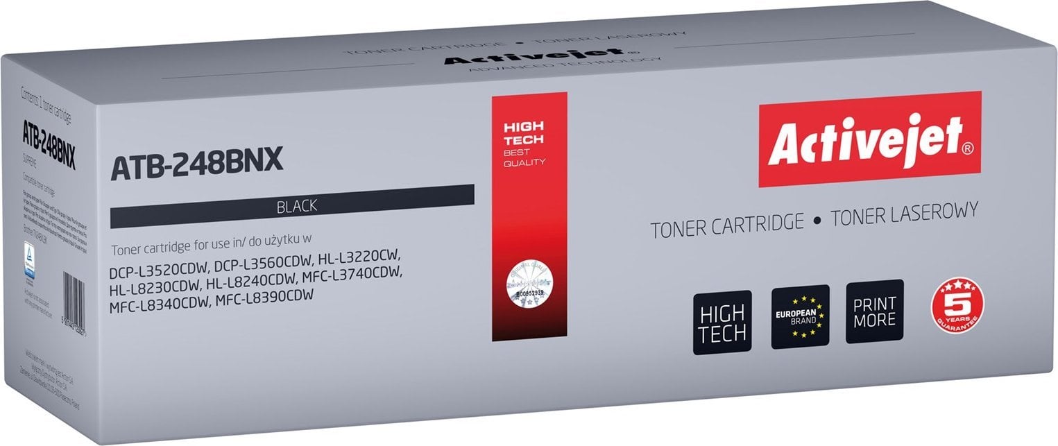 Toner Activejet ATB-248BNX Toner (zamiennik Brother TN248XLBK; Supreme; 3000 stron; czarny)