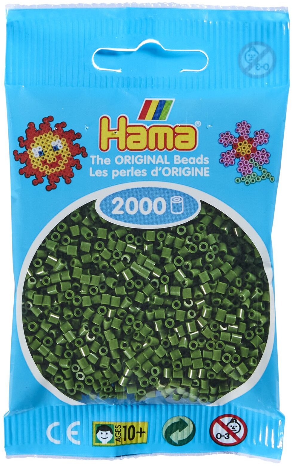Hama mini beads 2000 pcs. forest green