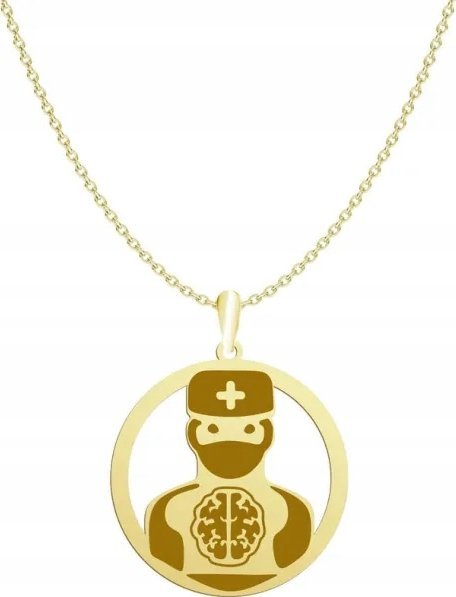 Radziszewska Jewellery Neurolog Pozłacany Naszyjnik GRAWER GRATIS