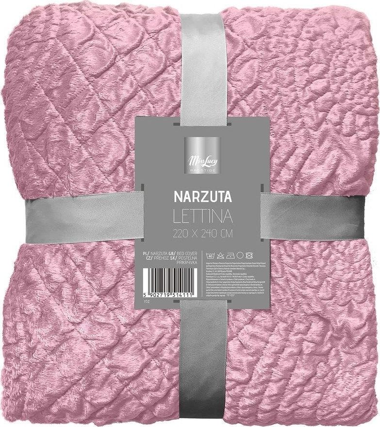 Miss Lucy Narzuta Miss Lucy Lettina 220 x 240 cm różowa
