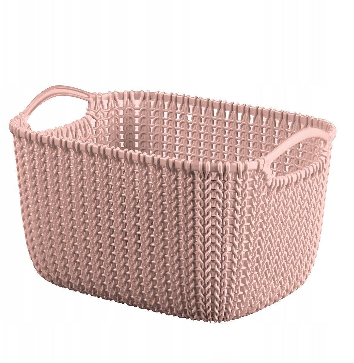 Grozs Knit S taisnsturis 8L 30x22x17cm roza 3253924849683