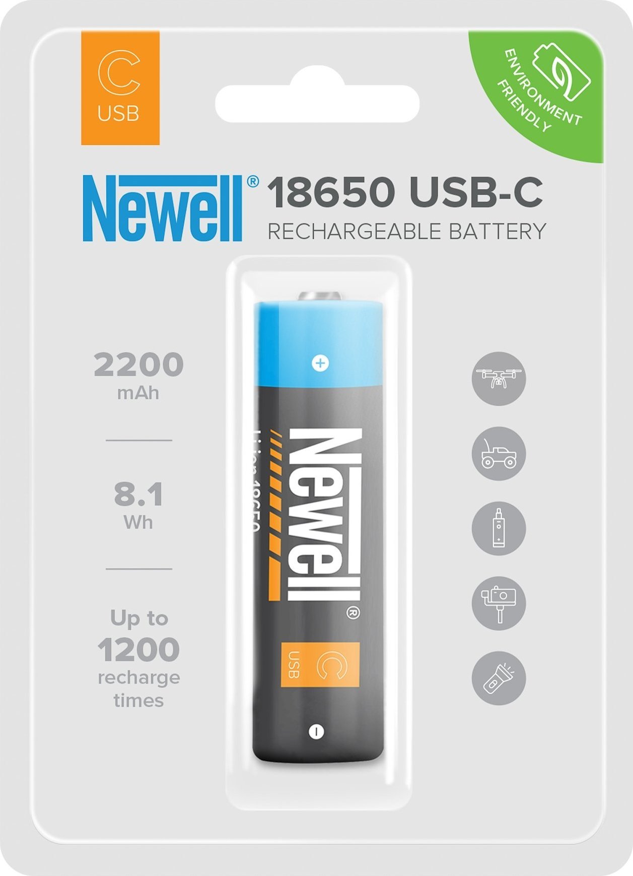 Newell NEWELL akumulator 18650 USB-C 2200 mAh