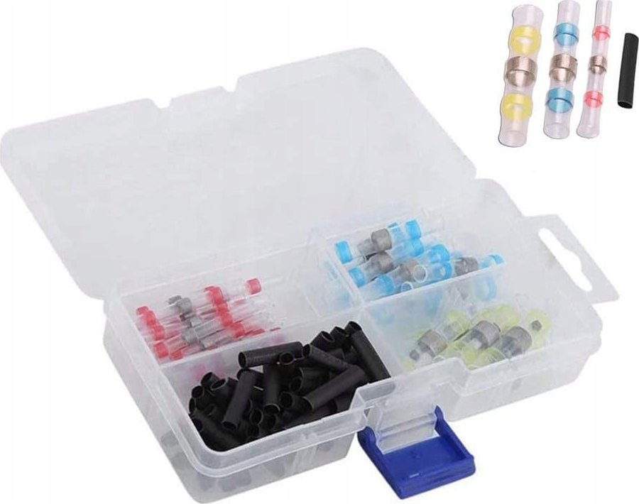 Korbi ZESTAW SZYBKOZŁĄCZKA Z CYNĄ TERMOKURCZLIWA 100SZT