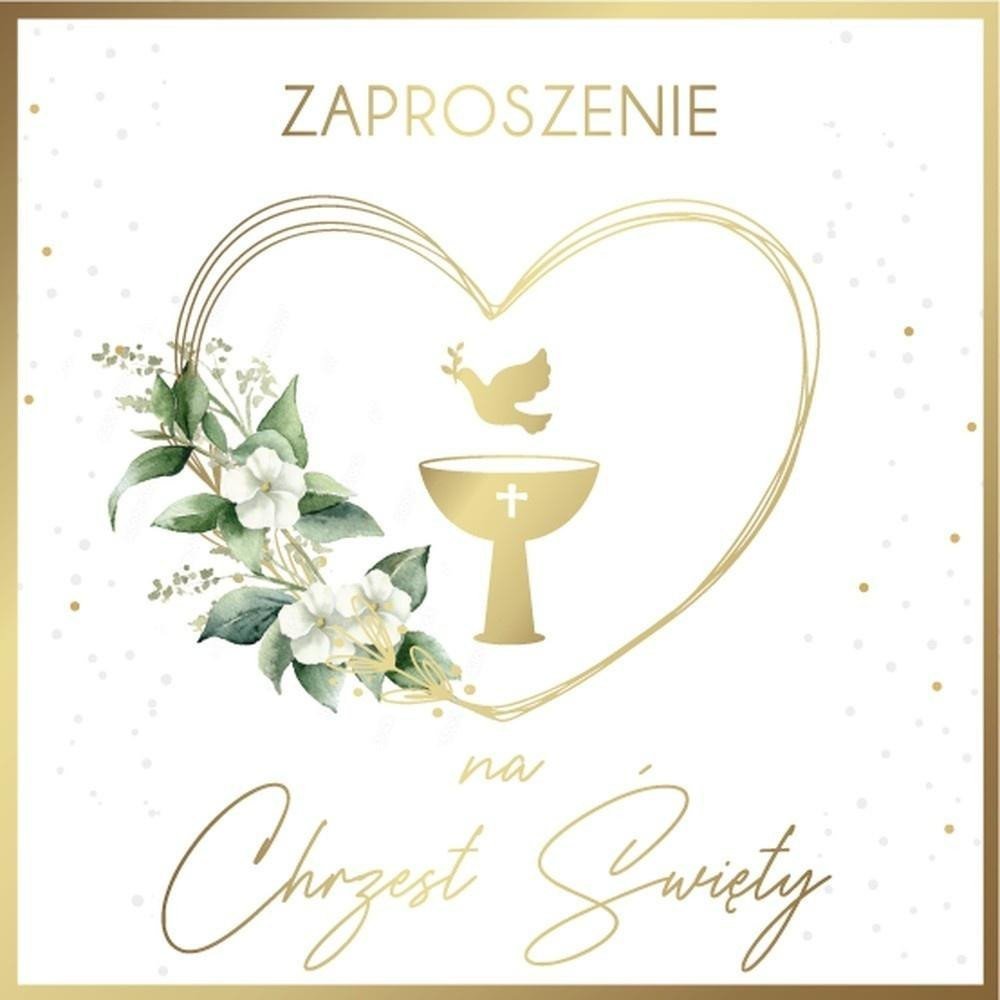 Zaproszenie Chrzest (5szt)