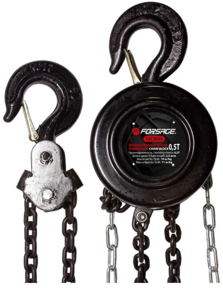 Forsage wyciągarka mechaniczna wisząca, 0.5 t