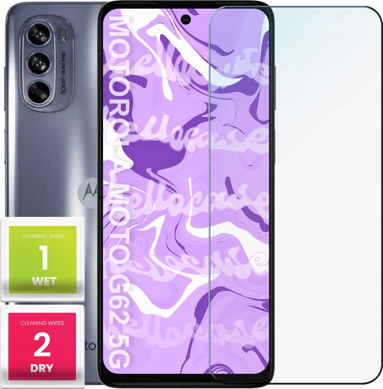 Hello Case Szkło Hartowane do Motorola Moto G62 5g (szybka 9H, płaskie 2.5D, ochronne)