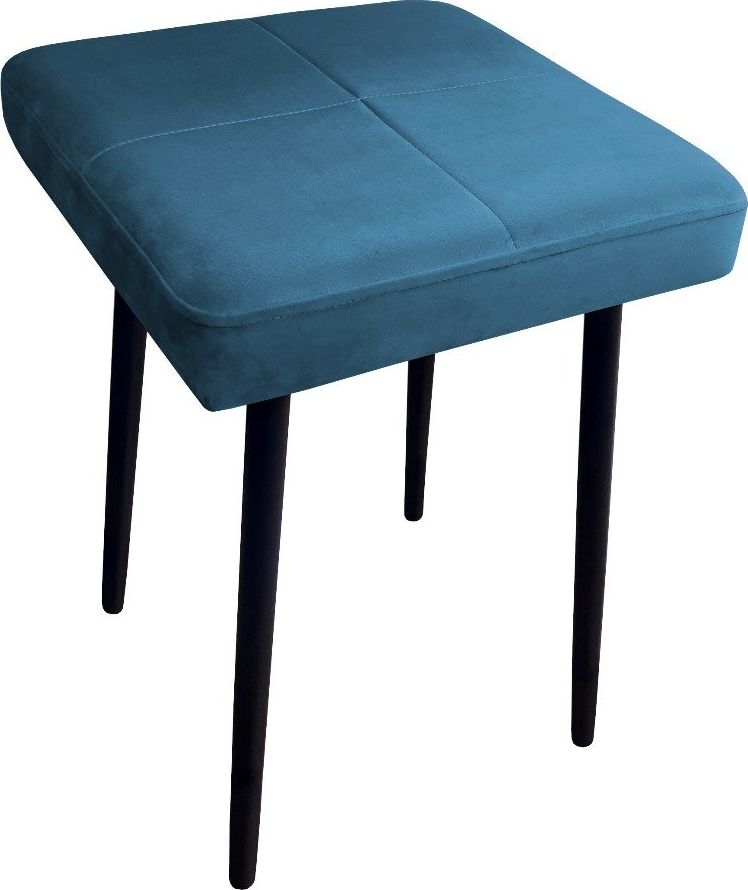 Atos Taboret SQUARE MG VELVET ciemno niebieski