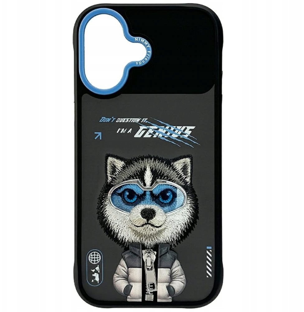 Etui Nimmy Cool&Cute 2.0 Wolf do iPhone 17 czarny