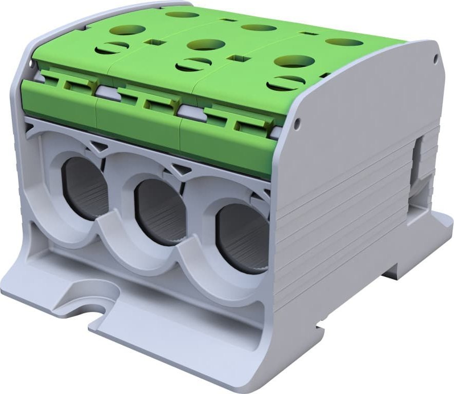 Simet Złączka szynowa gwintowa Al/Cu STB 95-3 (87560) SIMBLOCK zielony 81103005