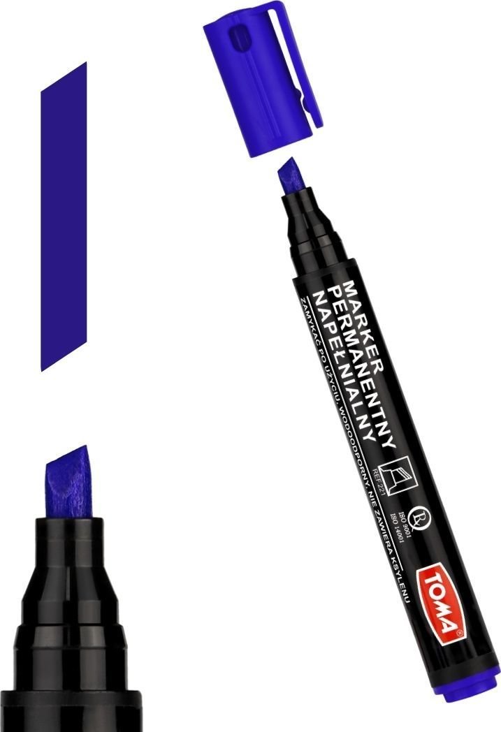 Marker permanentny GRUBY - niebieski