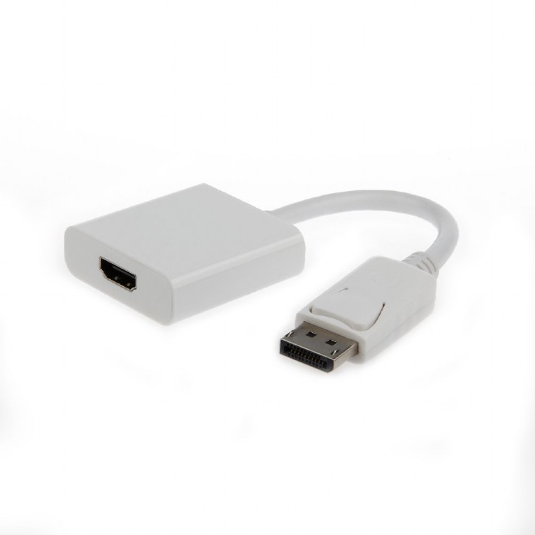 Adapter AV Gembird DisplayPort - HDMI biały (A-DPM-HDMIF-002-W)