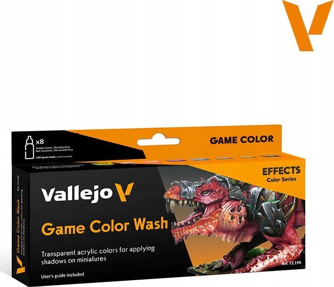Vallejo Vallejo: 72.190 - Game Color - Game Color Wash (8x18 ml)