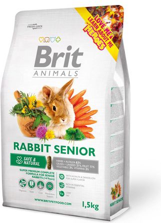 Brit ANIMALS 300g KRÓLIK SENIOR COMPLETE