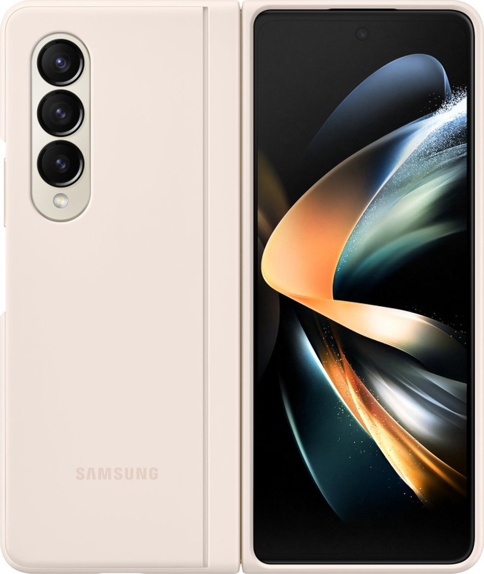 Samsung Slim Standing Cover etui do Galaxy Z Fold4 pokrowiec z podstawką piaskowy (EF-MF936CUEGWW)