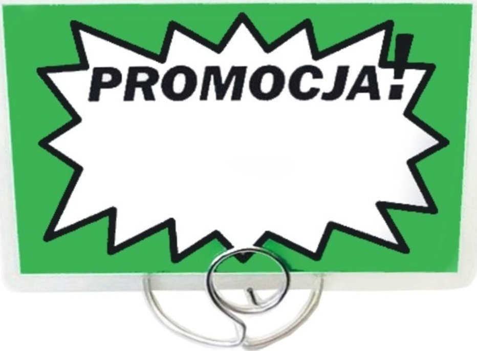 StudioCen Cenówki,etykiety laminowane- PROMOCJA ZIELONA 50szt.