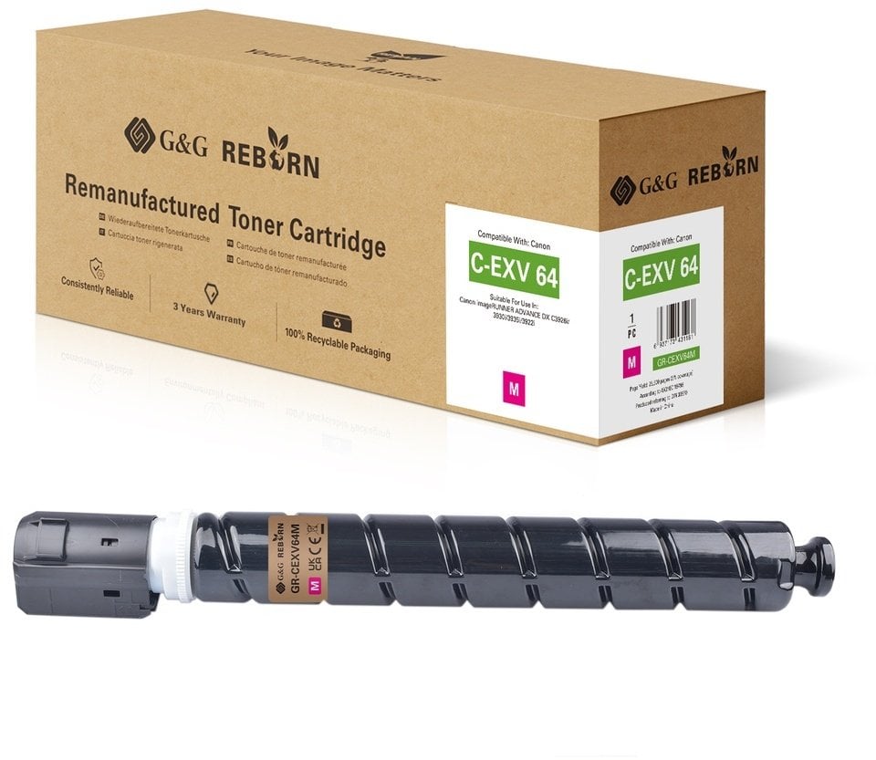 Toner G&G Reborn-Toner kompatybilny z Canon C-EXV 64 (5755C002) M