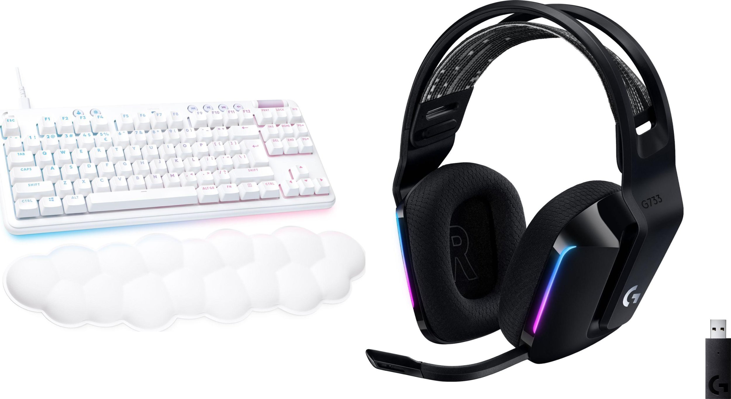 Klawiatura Logitech G713 Linear (920-010678) + G733 Lightspeed Czarne (981-000864)