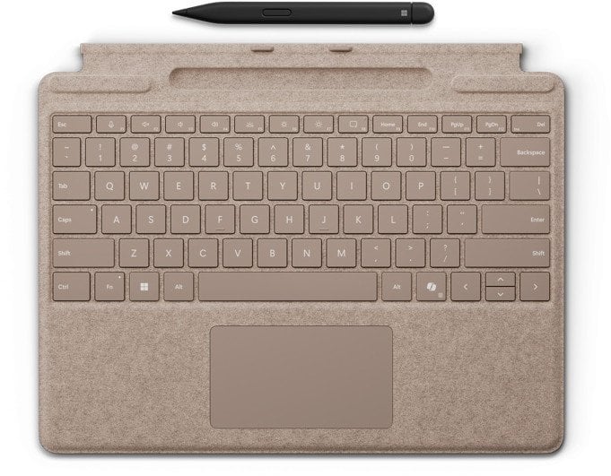 Klawiatura Microsoft Microsoft - Tastatur - mit Touchpad, Beschleunigungsmesser, Surface Slim Pen 2 Ablage- und Ladeschale - mit Slim Pen 2