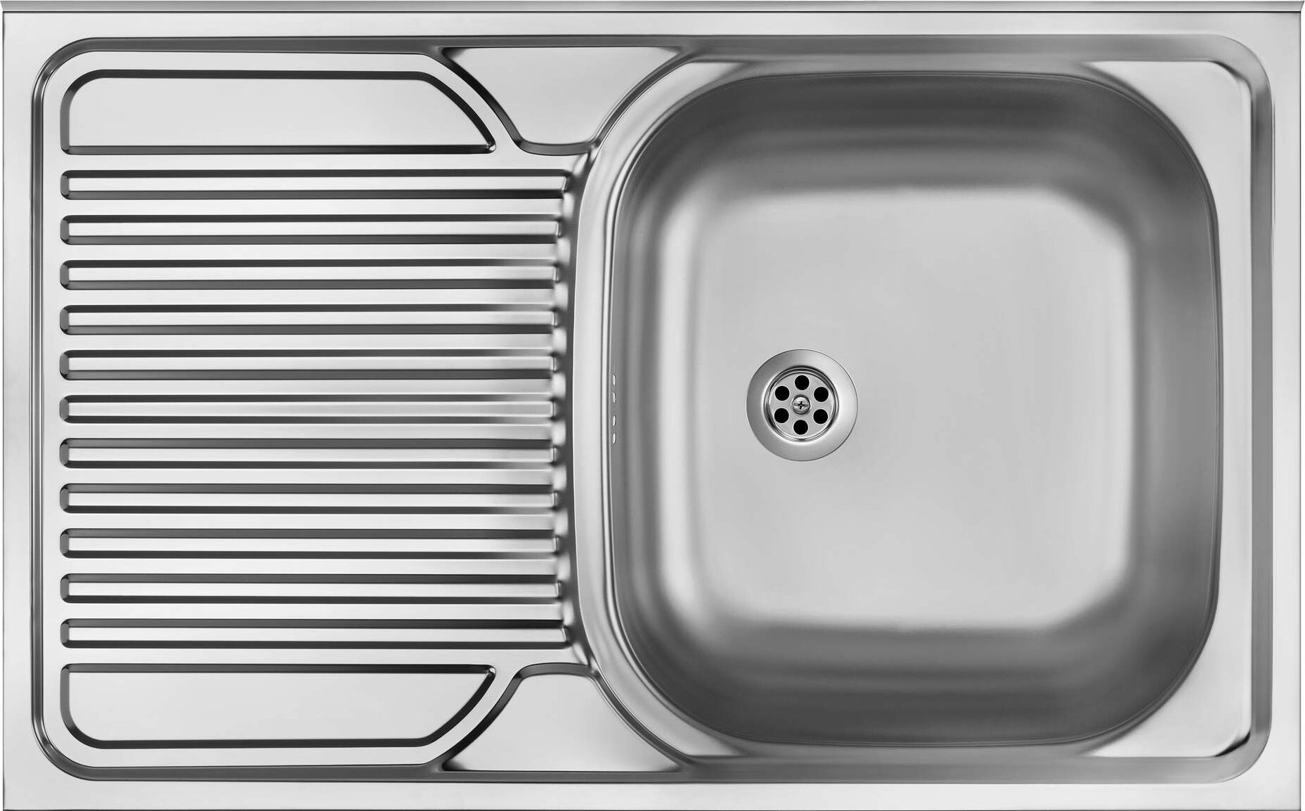 Zlewozmywak Deante Tango ZM5_011L Stal satynowa, ociekacz po lewej stronie