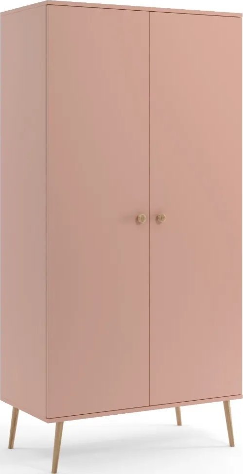 Szafa LEBEL z drążkiem 100cm różowa MELIMEBLE