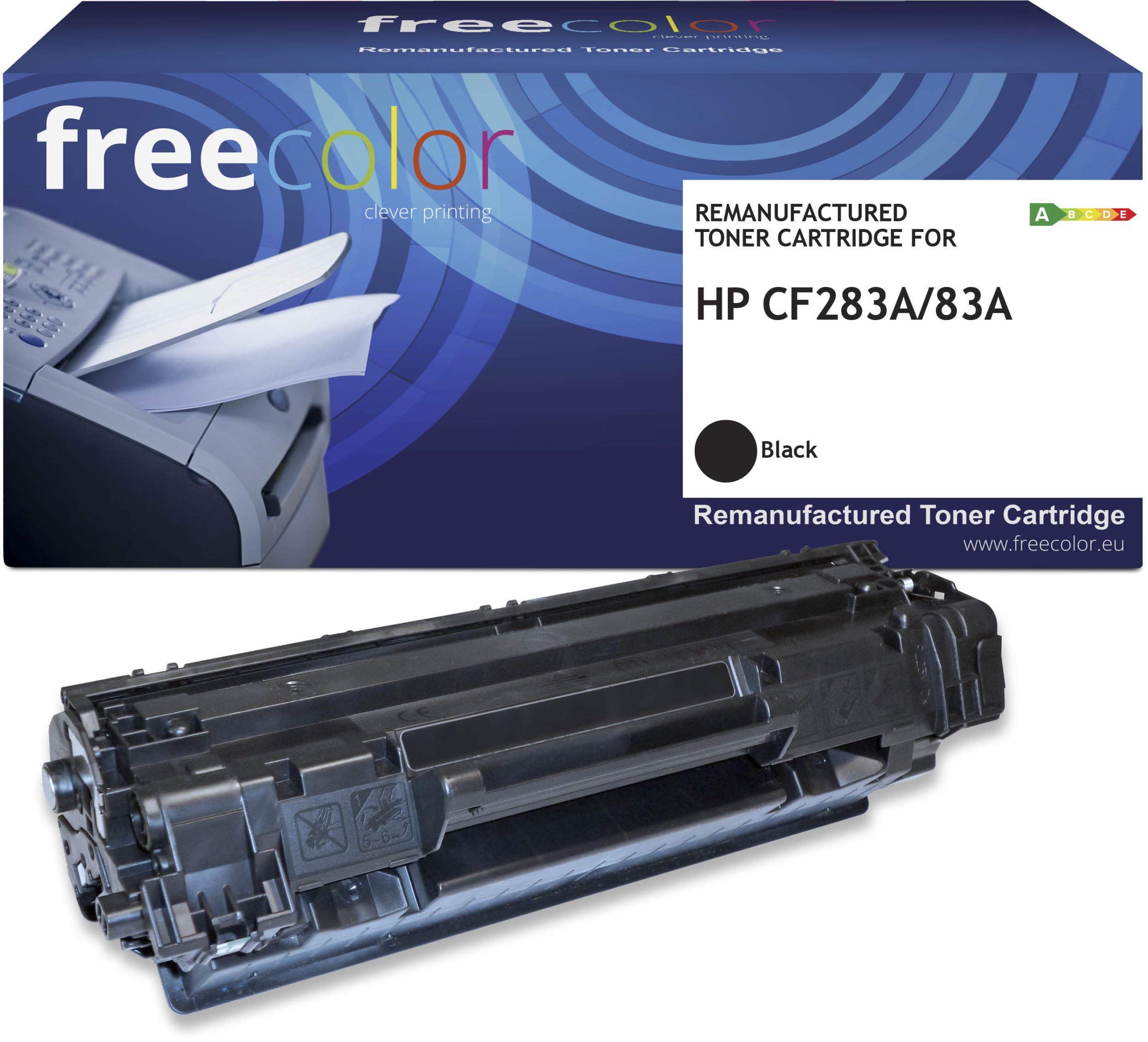 Toner Freecolor Toner HP 83A (CF283A) black 3000 stron remanufactured