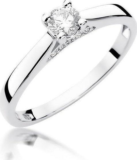 Best Diamonds złoty pierścionek z brylantem 0.30ct 18