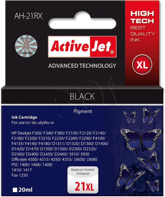 Tusz Activejet tusz AH-21RX / C9351AE nr 21 (black)