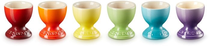 Le Creuset Egg Holder Set 6 pcs. Stoneware Assorted Colors 0843251156429