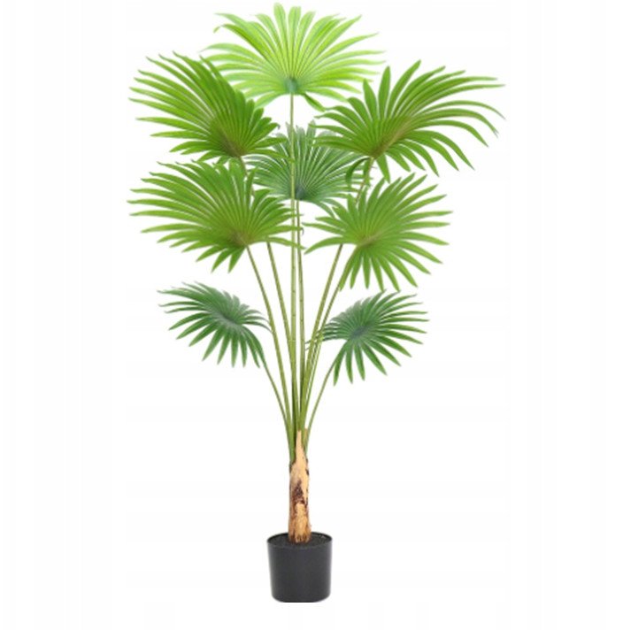SZTUCZNA Roślina PALMA Wachlarzowa XXL W DONICZCE REALISTYCZNA 160cm