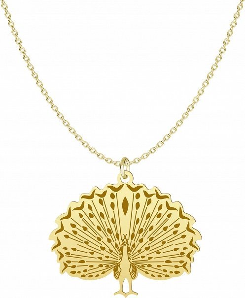 Radziszewska Jewellery Pozłacany Naszyjnik PAW GRAWER DEDYKACJA