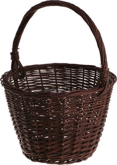 WickerPL Wiklinowy okrągły kosz na taras do ogrodu i na działkę 37 H28/46 cm
