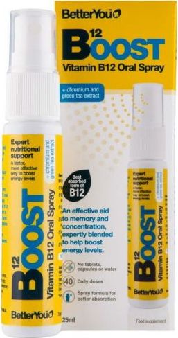 BetterYou Boost pure energy Witamina B12 B-12 w sprayu 25ml MuliVit BetterYou