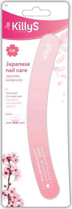 Killy`s Nail Care pilnik do paznokci banan 180/240 Różowy