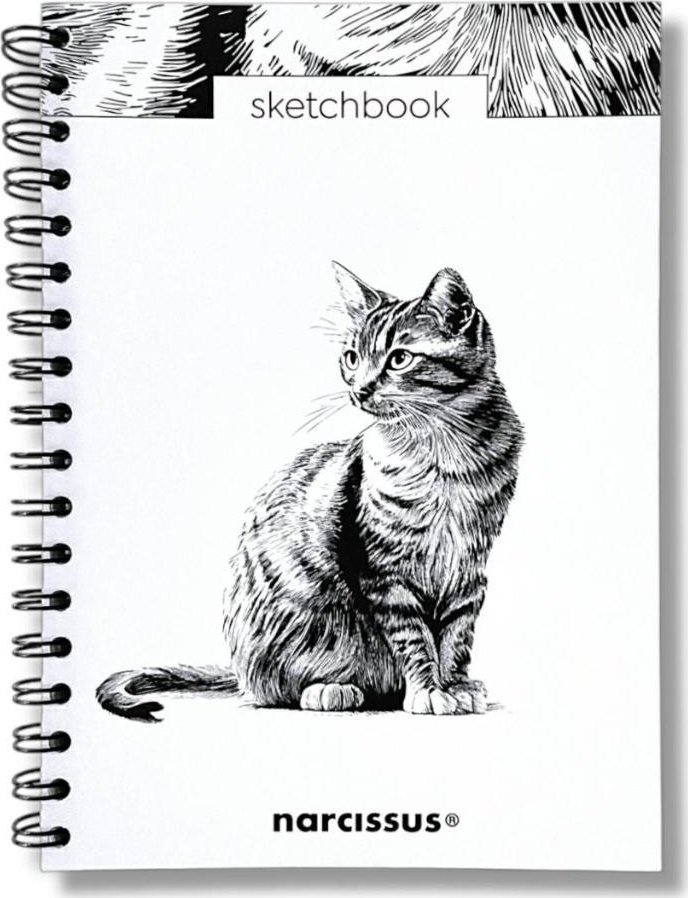 Szkicownik B5/60K na spirali - Kot