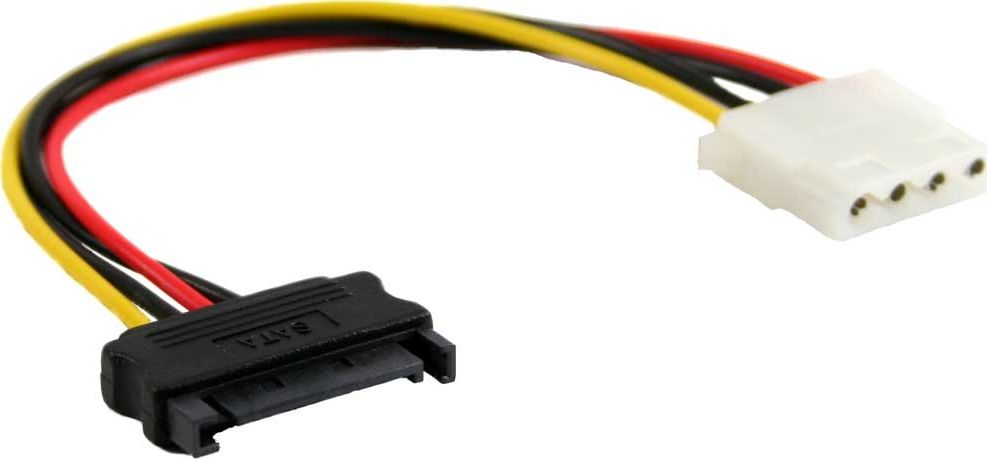 InLine Molex - SATA, 0.3m, Wielokolorowy (29669A)