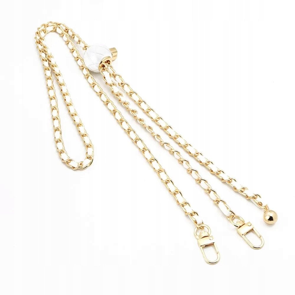 Łańcuch / Smycz z uchwytem GLAMOUR wszystkie modele max 80mm szer. BIAŁY