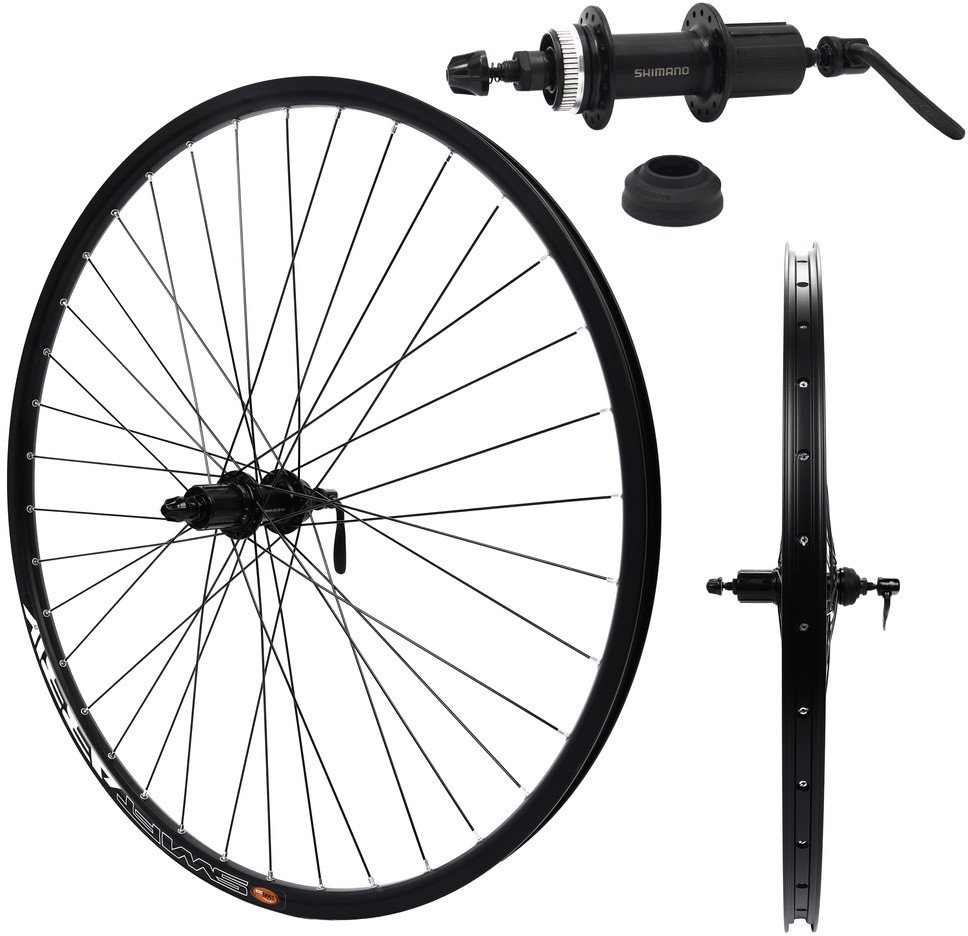 Koło tył 28/29" Piasta Shimano QC300, obręcz aluminiowa Swift Arriv, pod tarczę, 36H